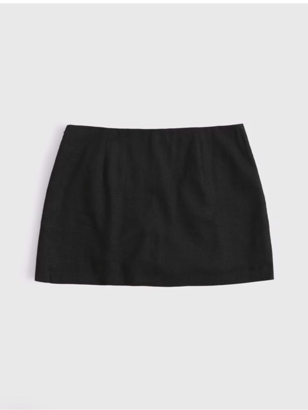 The A&F Scarlett Mid Rise Linen-Blend Mini Skort